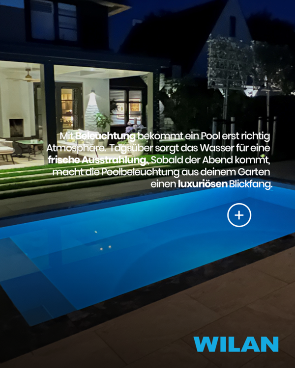 Poolbeleuchtung Für Einen Luxuriösen Garten